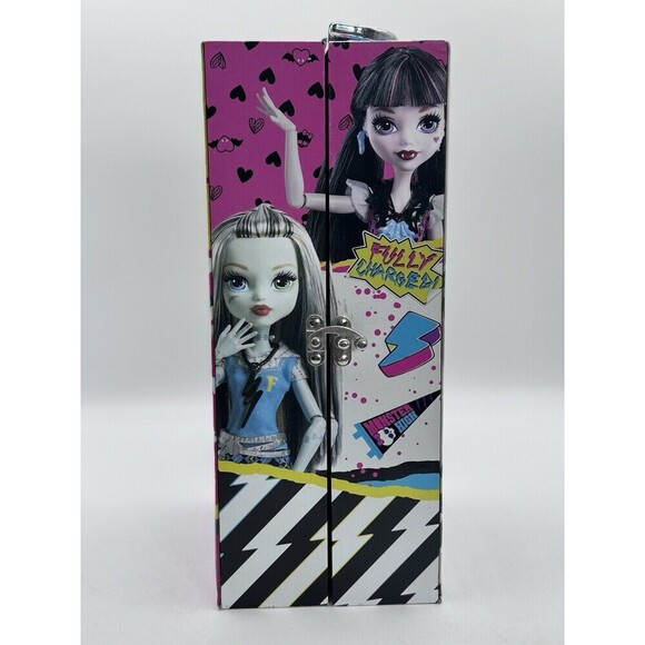 Monster High Cool Ghouls Carry Travel Case Doll Storage 6.5"x5"x12" With Light - Picture 2 of 16